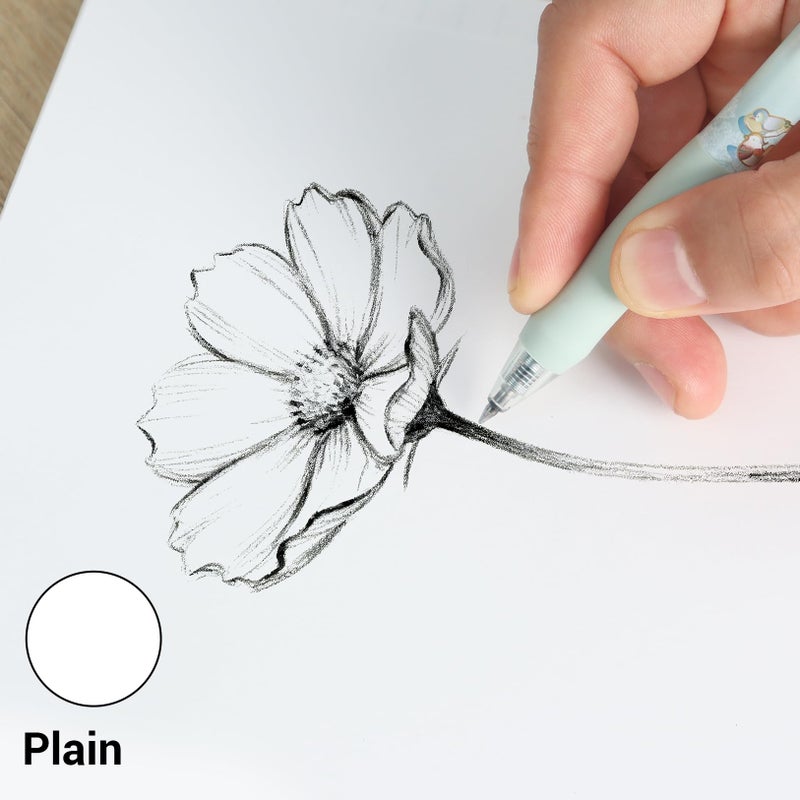 Kokuyo Campus Loose Leaf Paper, A5 Plain Filler Paper, 100 Sheets 75 GSM Sarasara Smooth Writing, 20 Holes, 8-1/4"x6â€ Binder Notebook Bleed Resistant Paper. Japan Import (NO-807WE) - Image 4